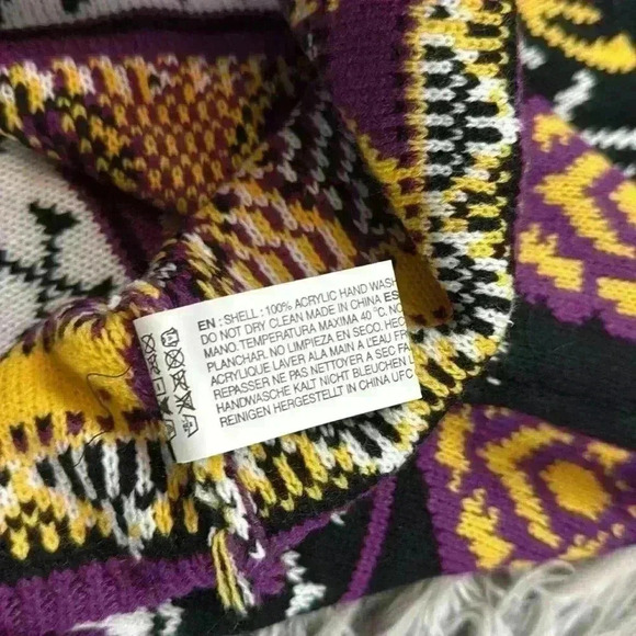 New Belgium Voodoo Ranger Purple and Yellow Holiday Beer Sweater, M - Picture 11 of 12